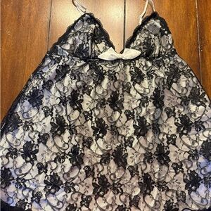 Victoria's Secret Black Lace Chemise